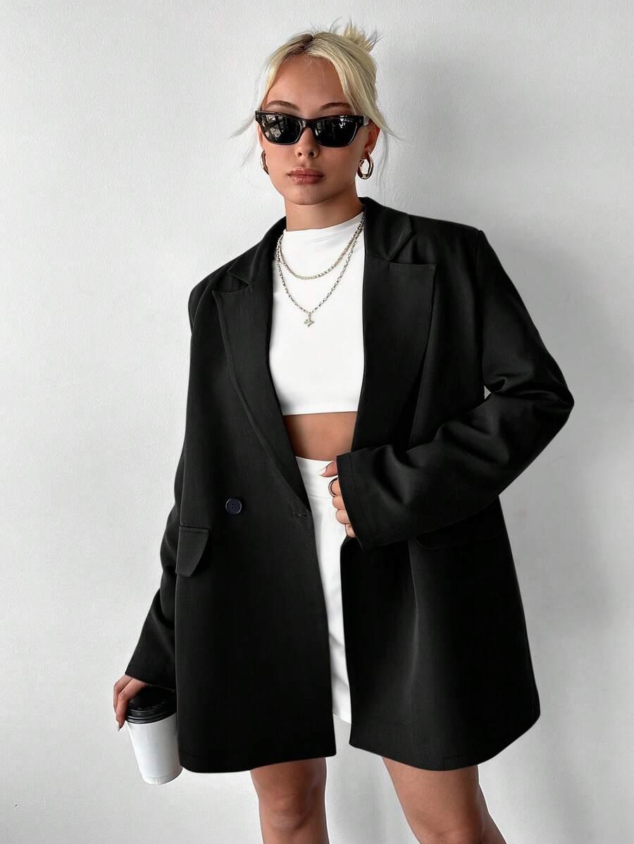 czarna marynarka casual