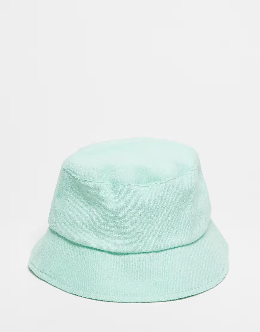 zielony kapelusz bucket