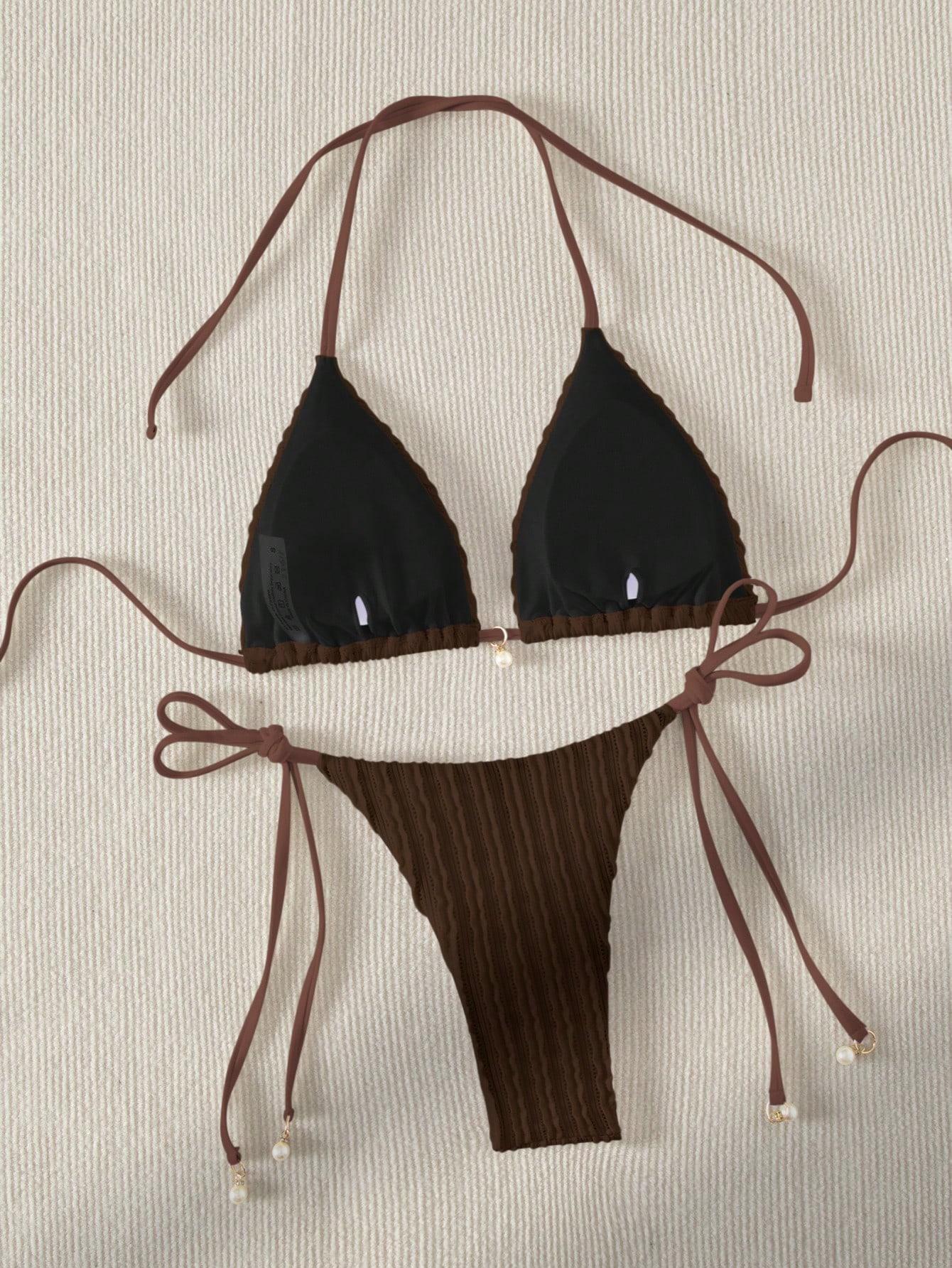 brązowy dół od bikini