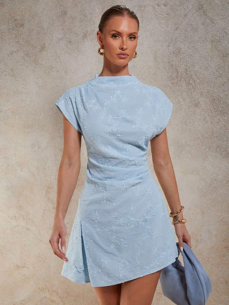 NIEBIESKA MINI SUKIENKA