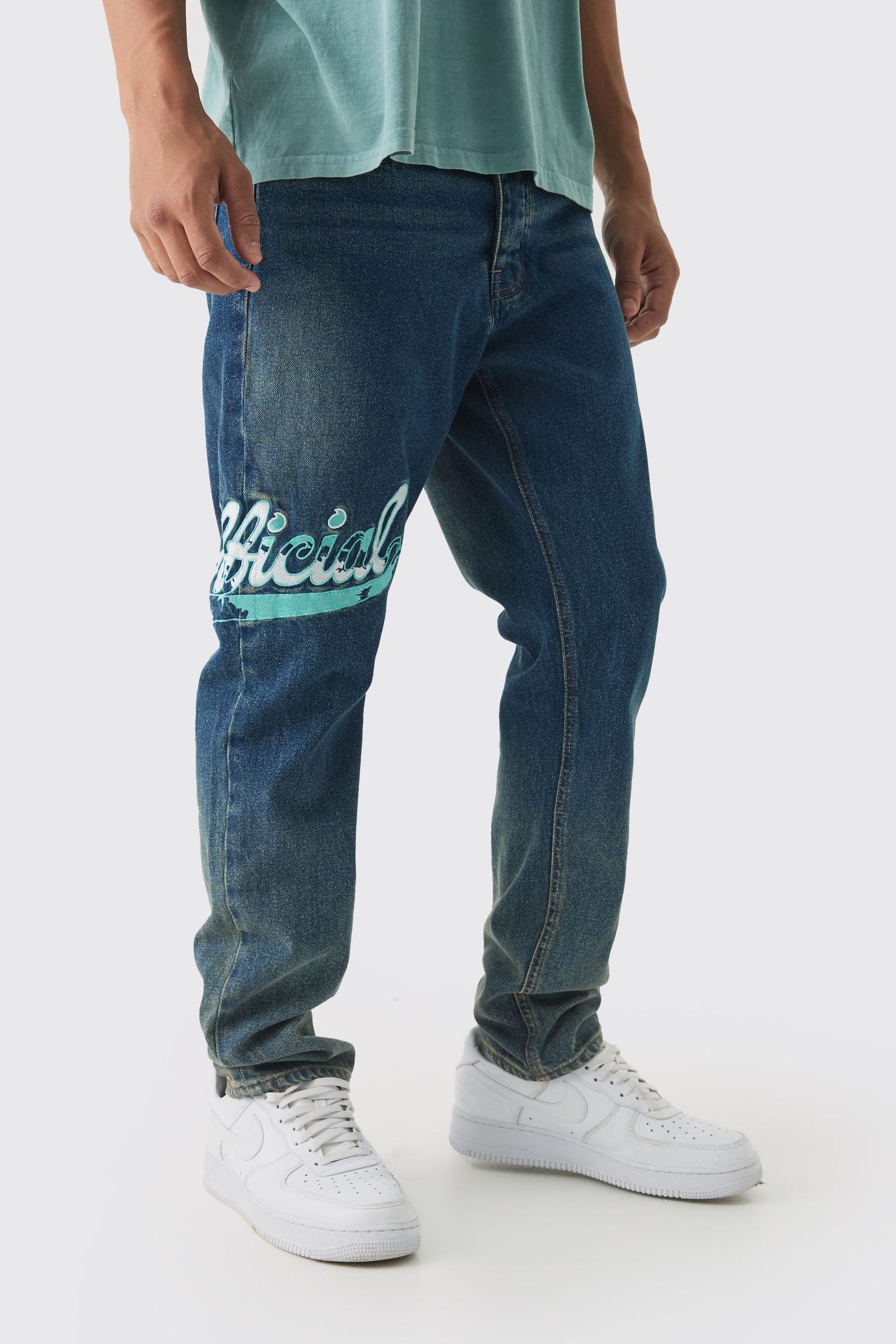 NIEBIESKIE SPODNIE JEANS 