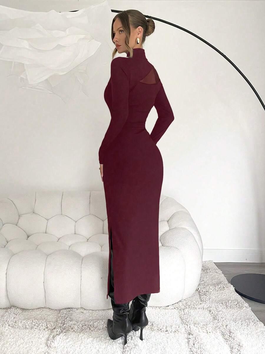 BORDOWA MAXI SUKIENKA 