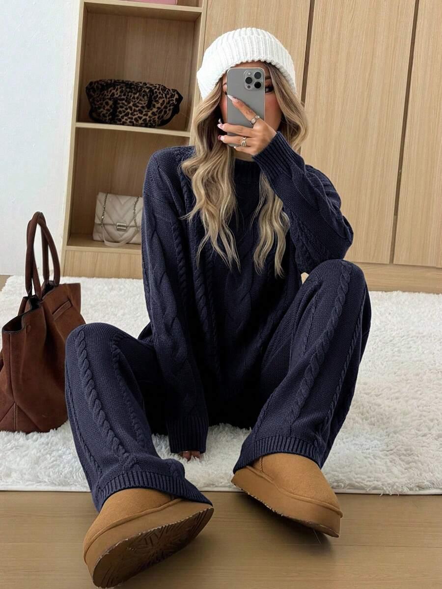 KOMPLET SWETER SPODNIE