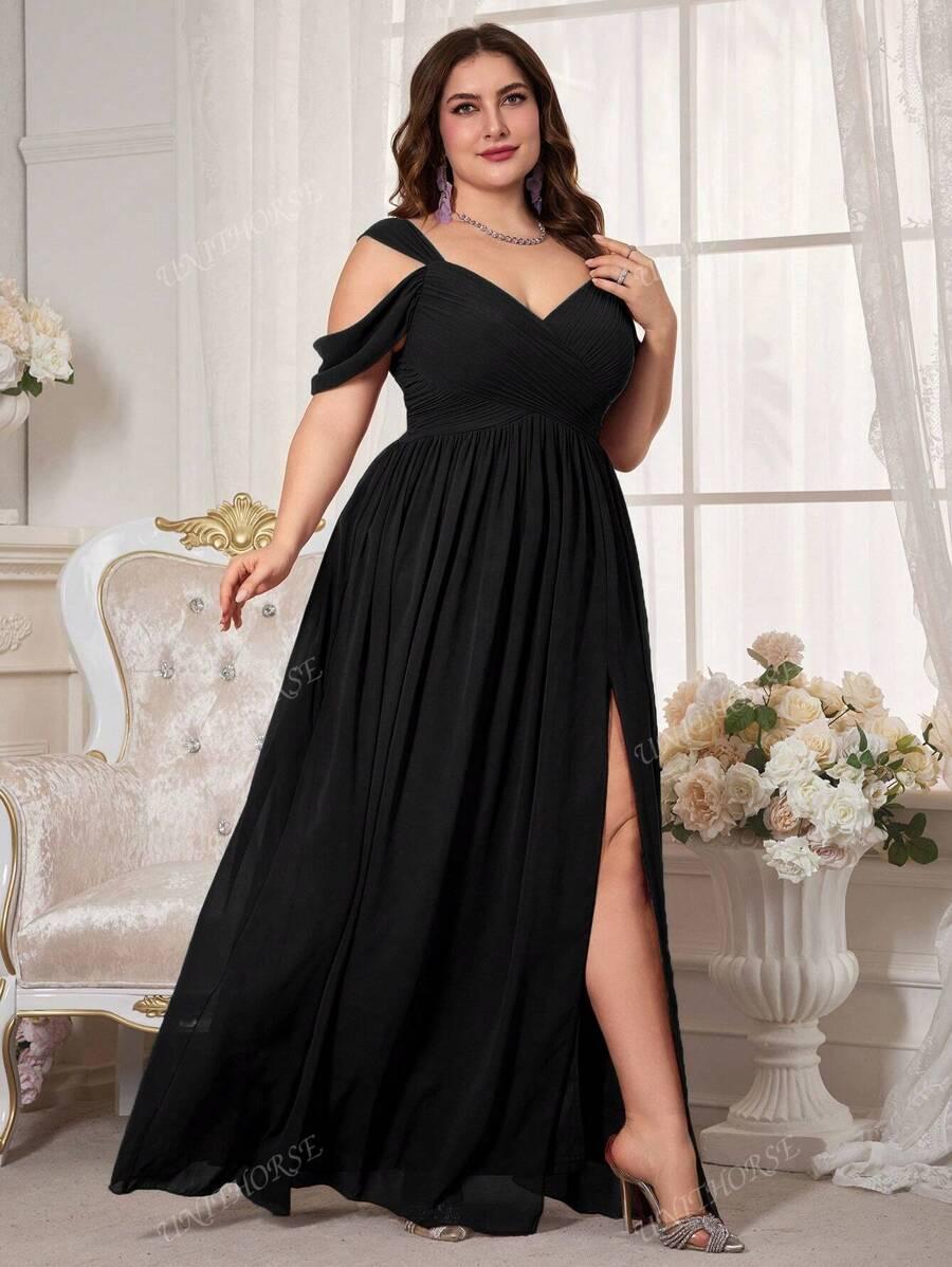 CZARNA MAXI SUKIENKA