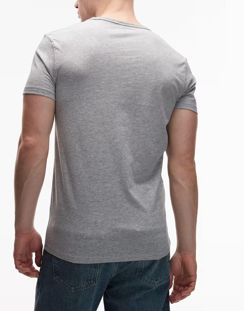 klasyczny t-shirt okrągły dekolt logo 4-pack