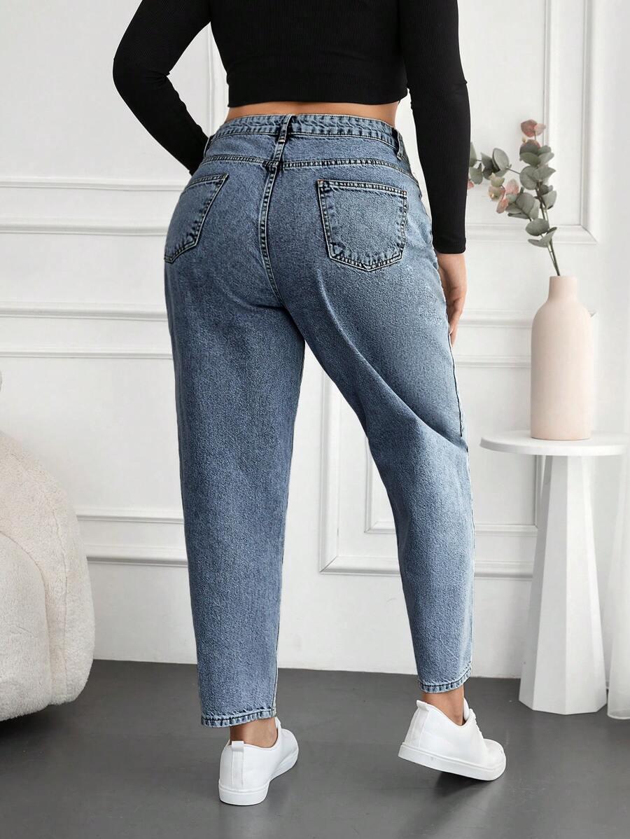 NIEBIESKIE SPODNIE JEANS