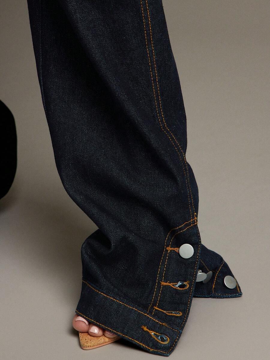 spodnie prosta nogawka jeans