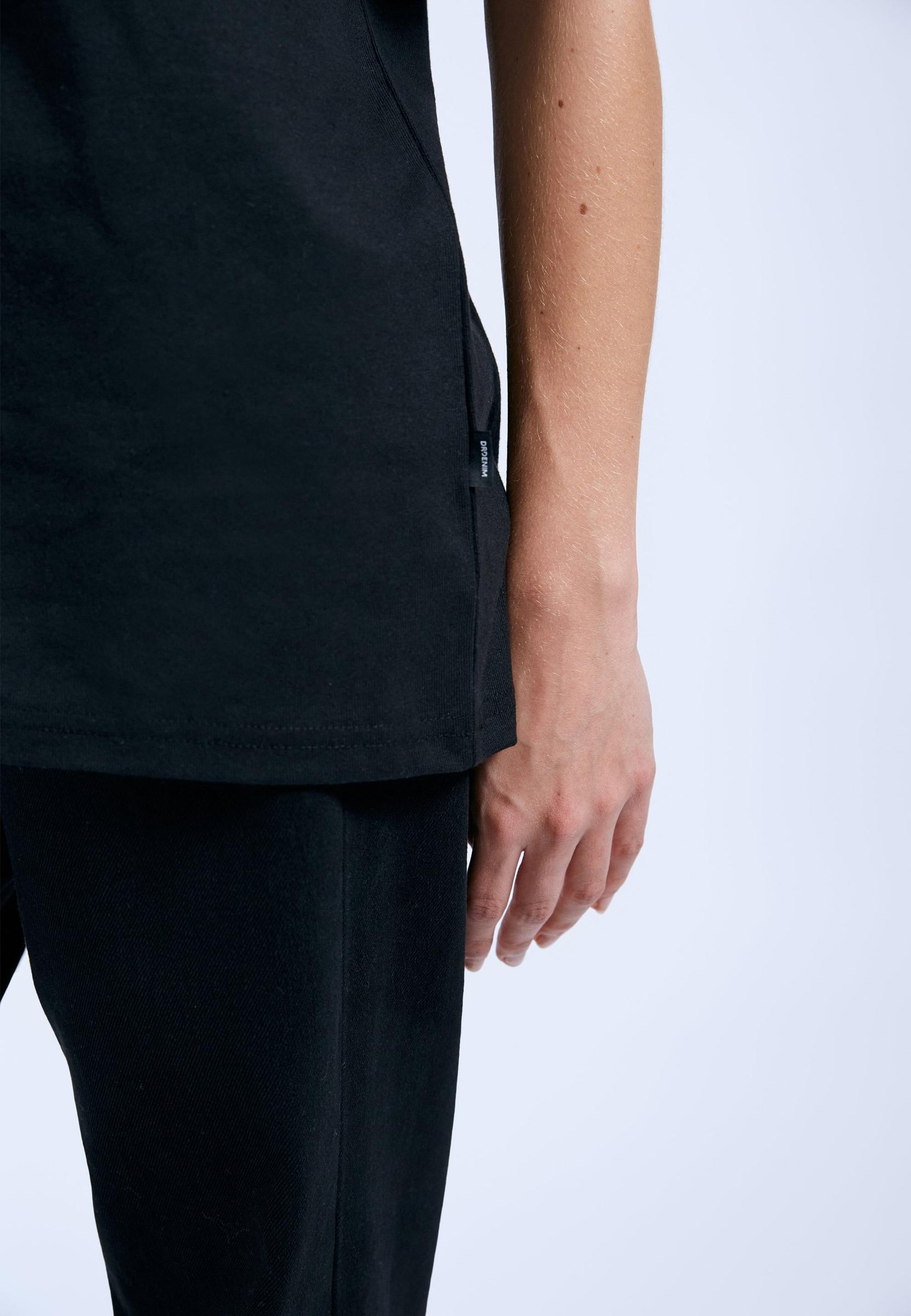 czarny t-shirt nadruk