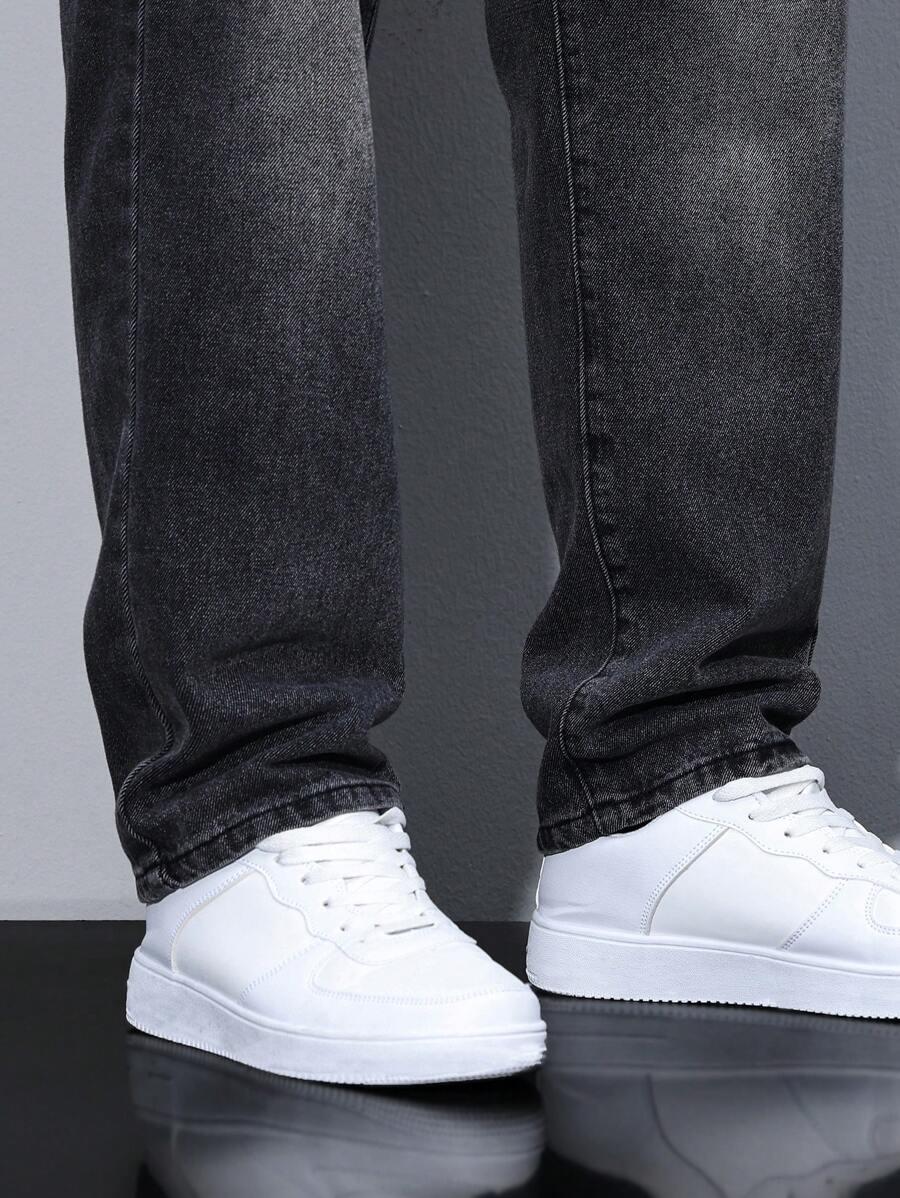 CZARNE SPODNIE JEANS
