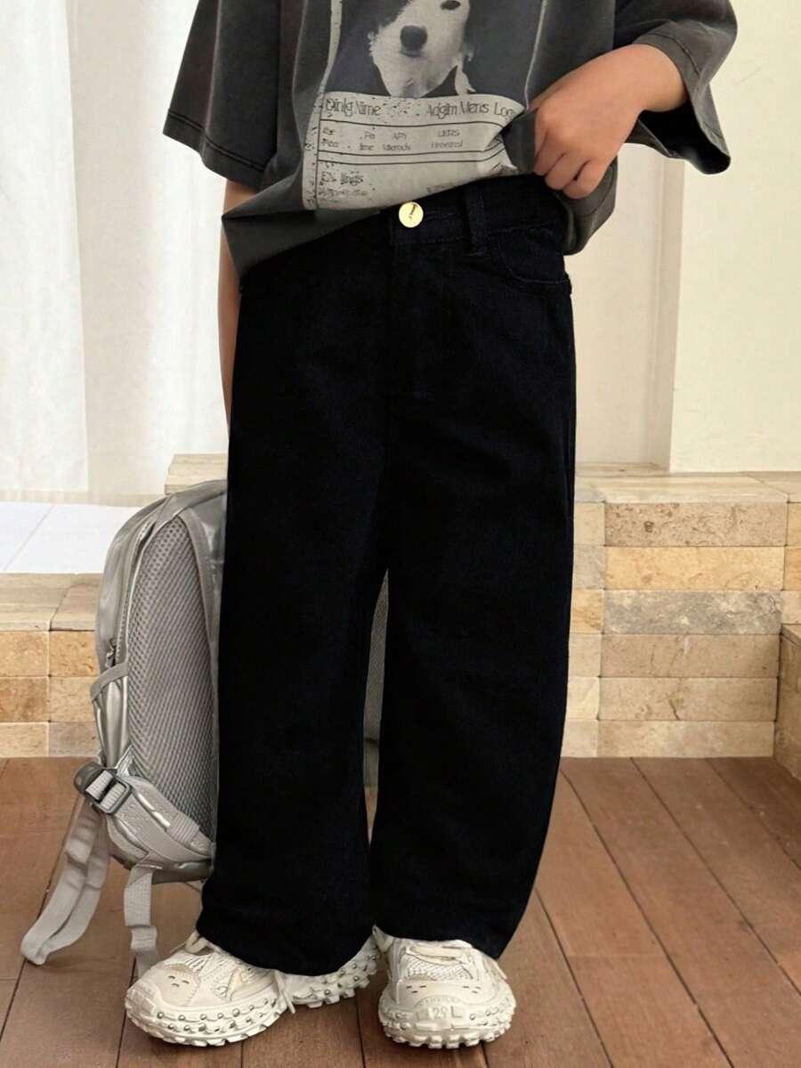 CZARNE SPODNIE JEANS