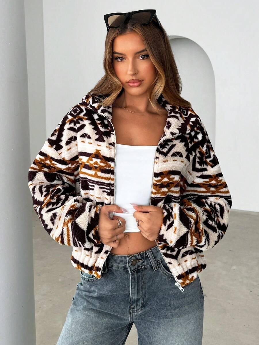 BLUZA ZAMEK WZORY