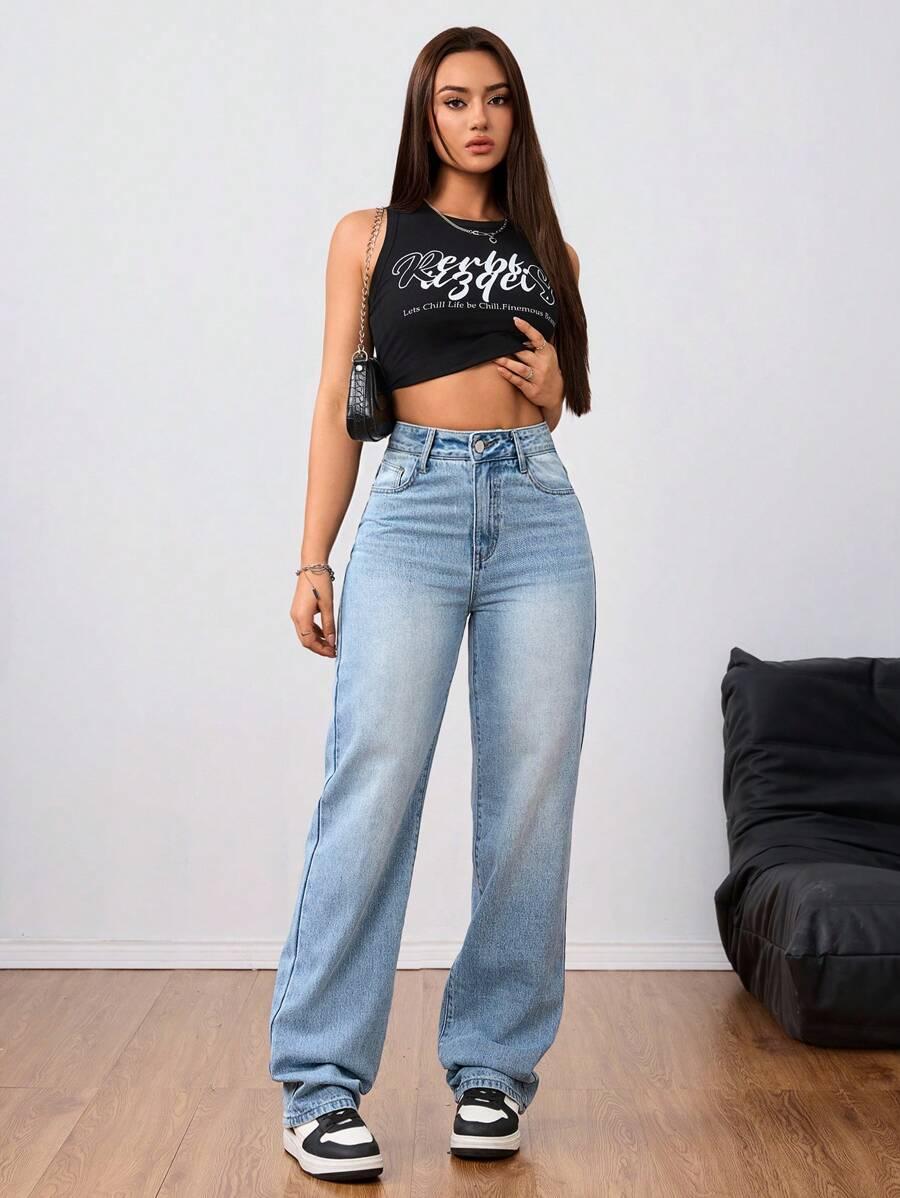 NIEBIESKIE SPODNIE JEANS