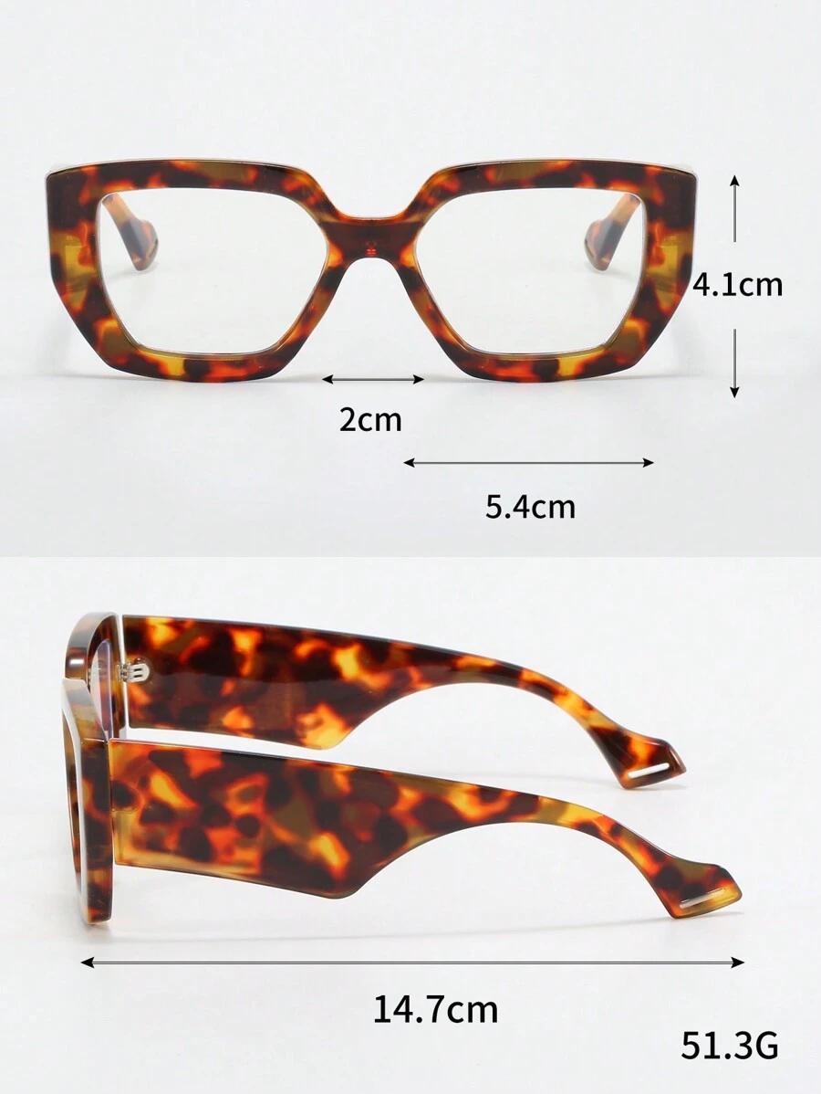 okulary zerówki animal print