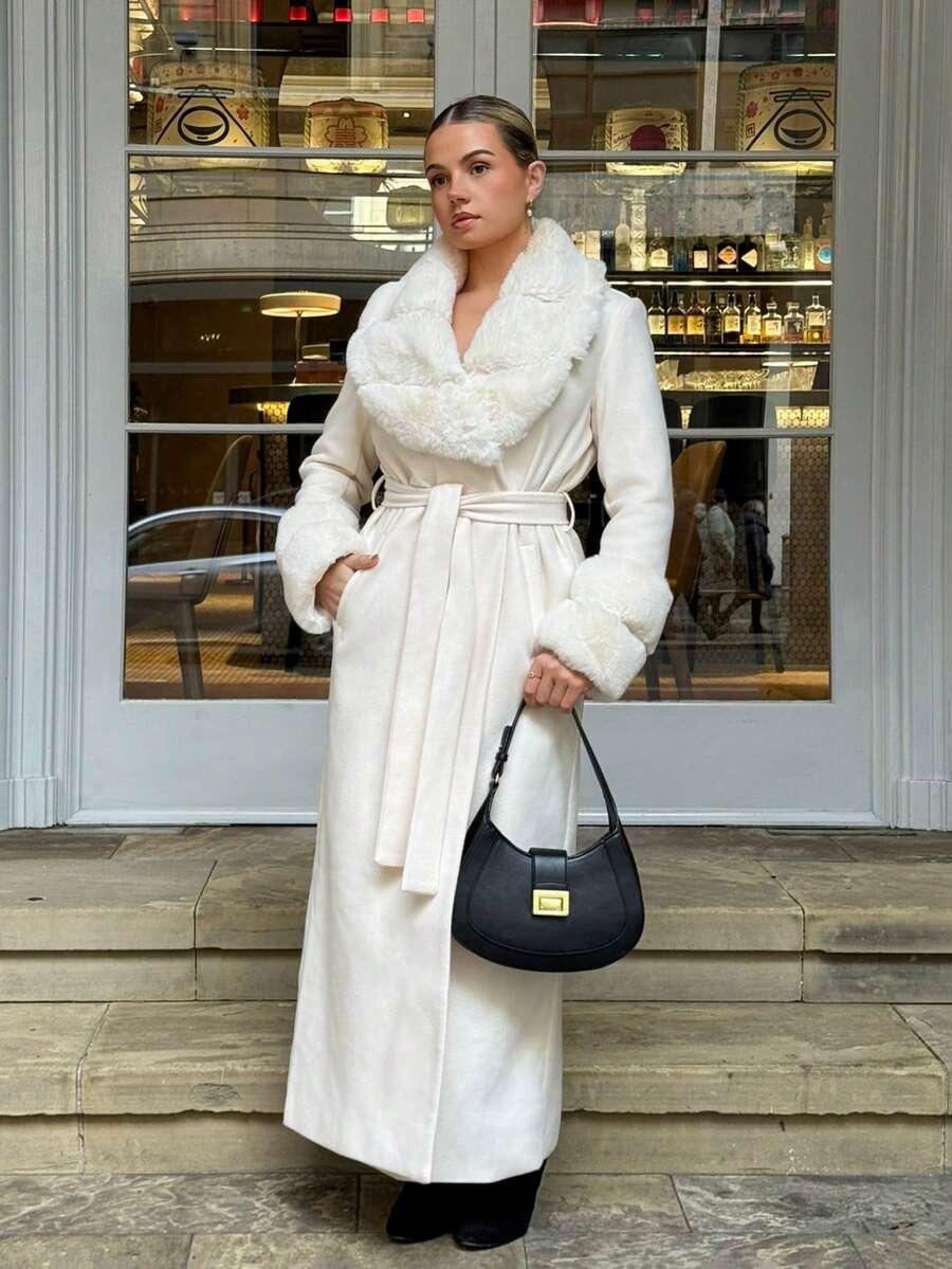 ELEGANCKI WEŁNIANY PŁASZCZ  KLASYCZNY