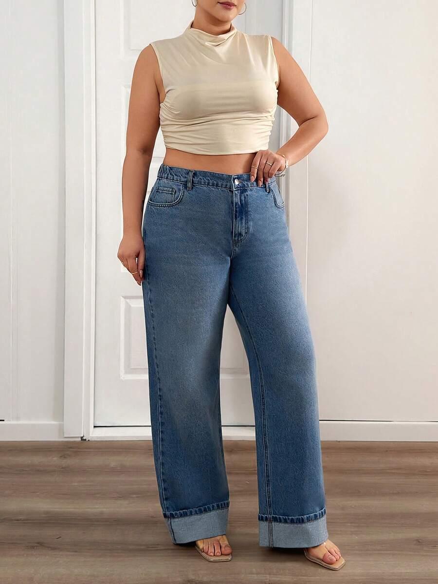 NIEBIESKIE SPODNIE JEANS