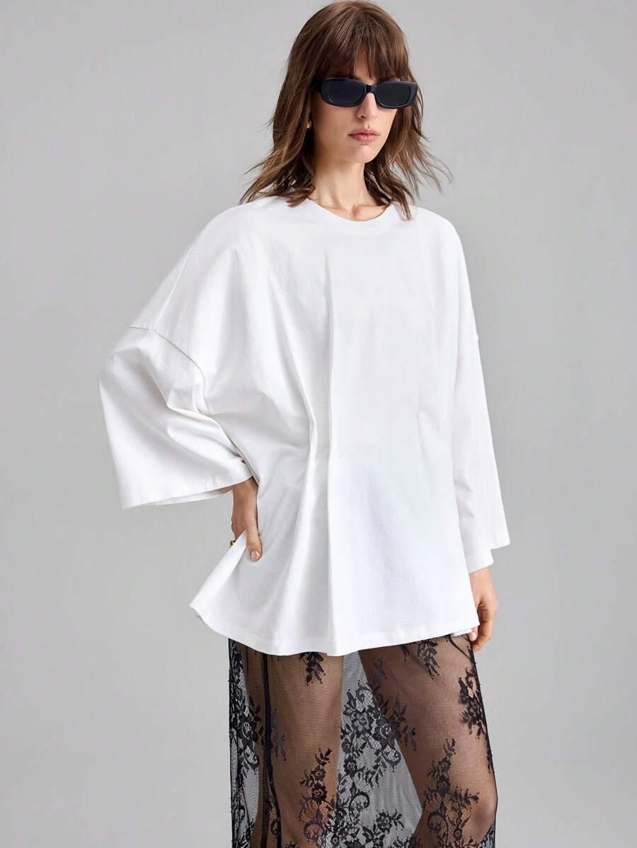 BIAŁY OVERSIZE T-SHIRT