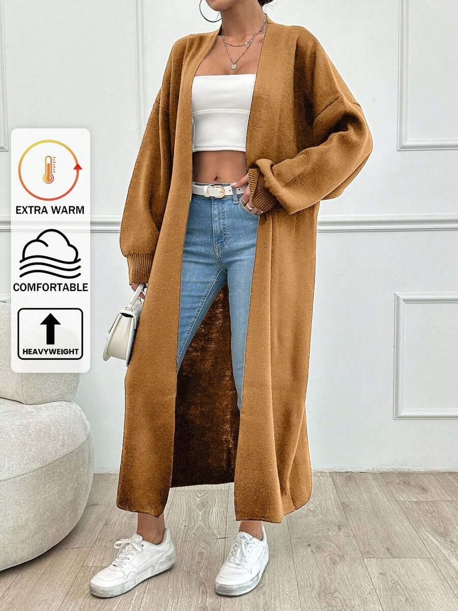 brązowy SWETER KARDIGAN