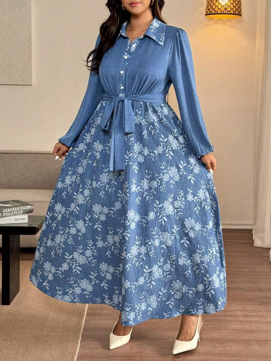 niebieska maxi sukienka
