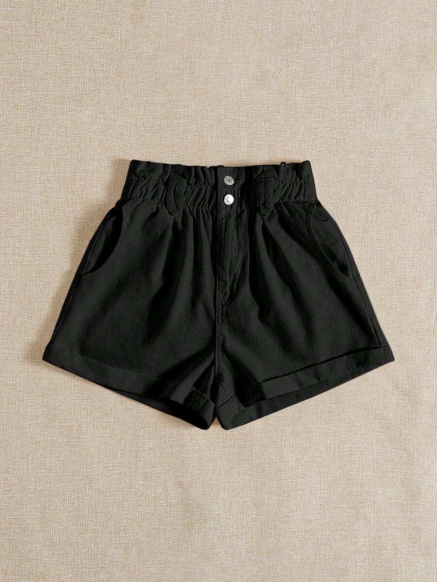czarne spodenki jeans