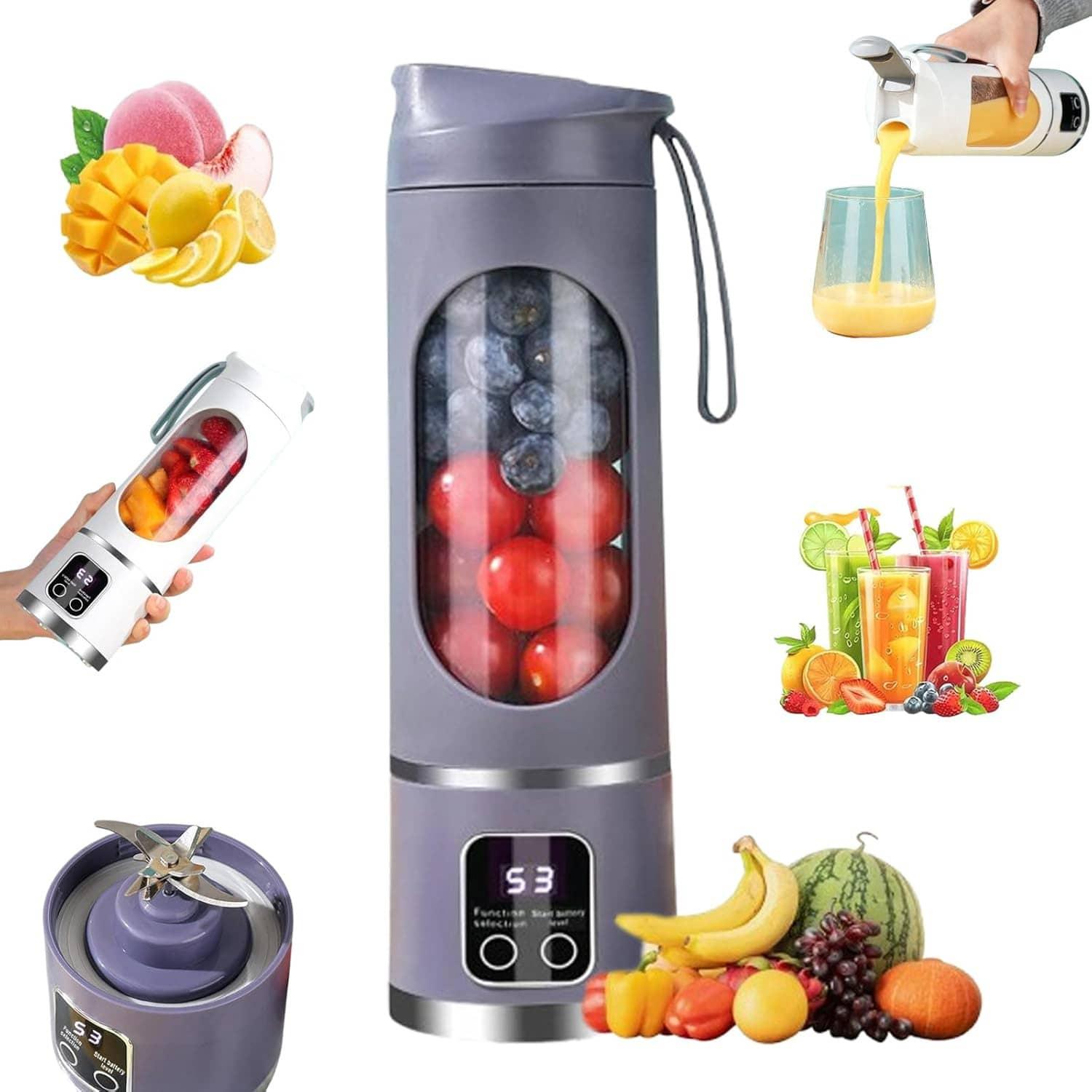 szary przenośny blender