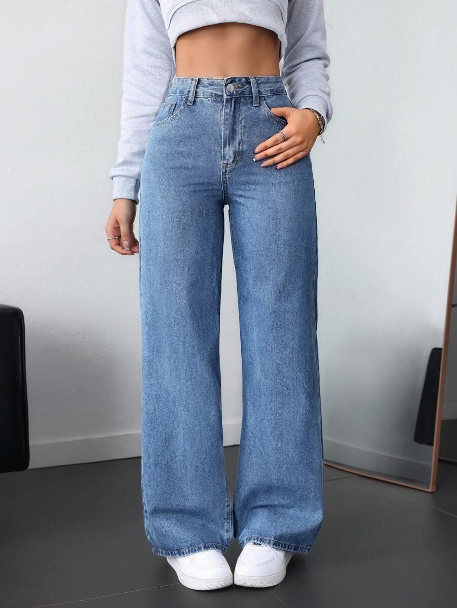 NIEBIESKIE SPODNIE JEANS