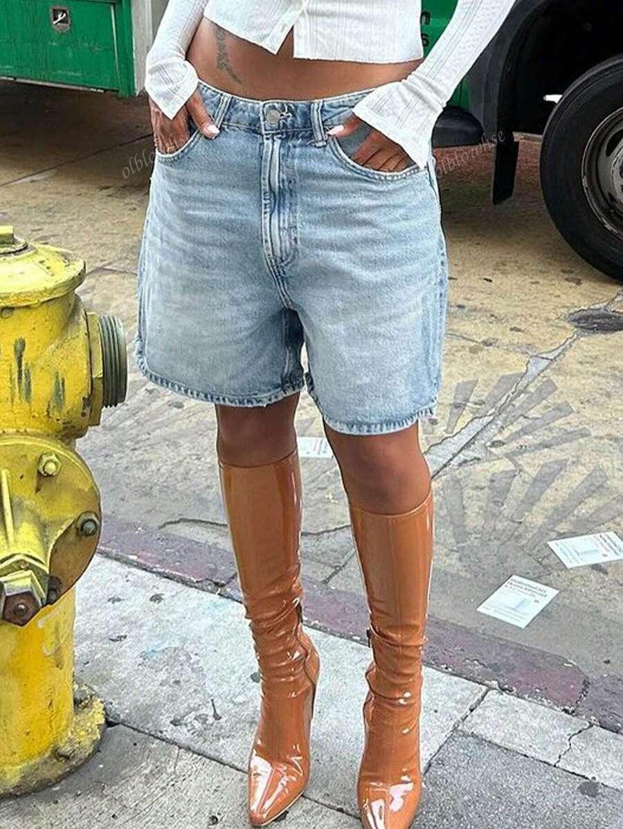 NIEBIESKIE SPODENKI JEANS