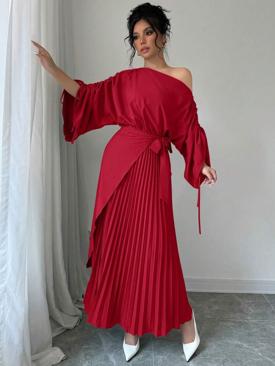 ELEGANCKA MAXI SUKIENKA KOKTAJLOWA 