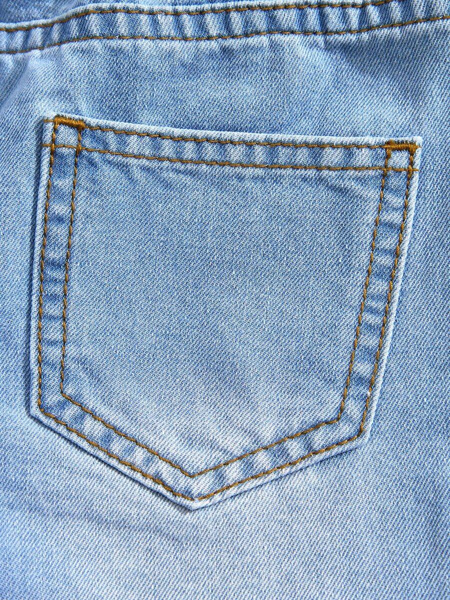 niebieskie SPODENKI JEANS