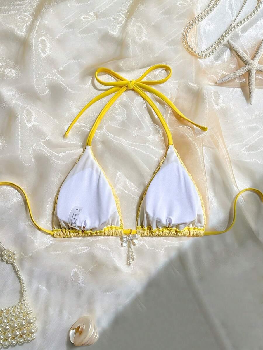 GÓRA BIKINI ŻÓŁTA