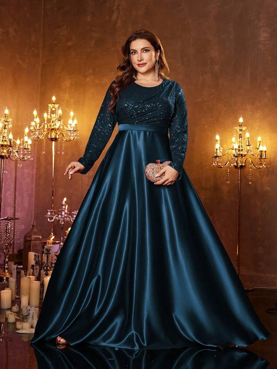 niebieska maxi sukienka