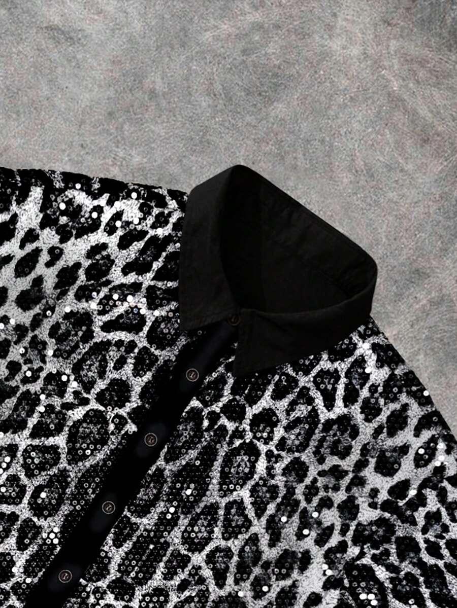 bluzka zdobienia animal print