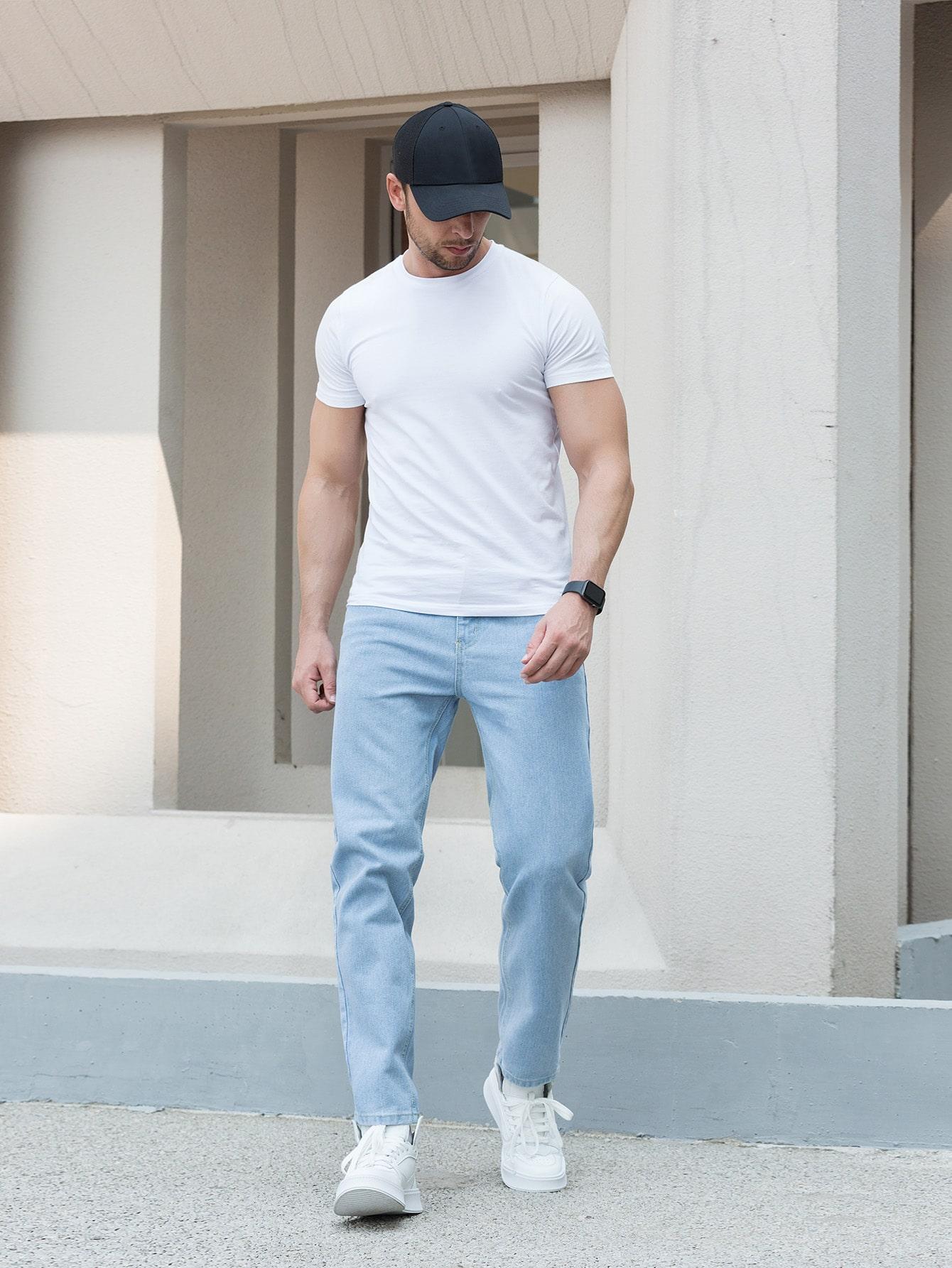 NIEBIESKIE SPODNIE JEANS