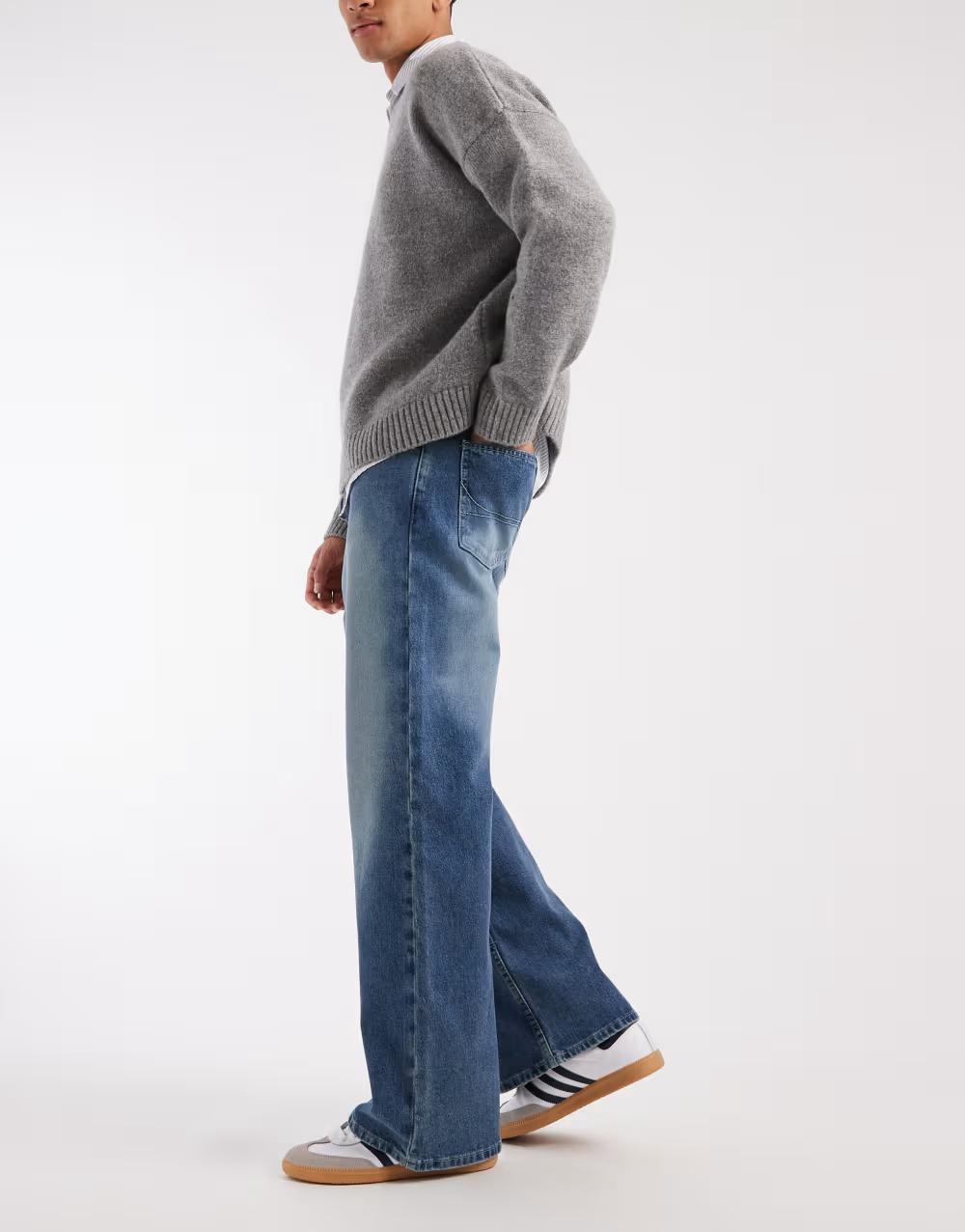NIEBIESKIE SPODNIE JEANS
