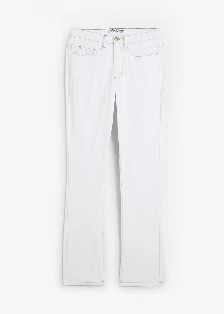 BIAŁE SPODNIE JEANS
