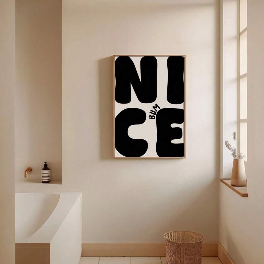 plakat na płótnie napis nice