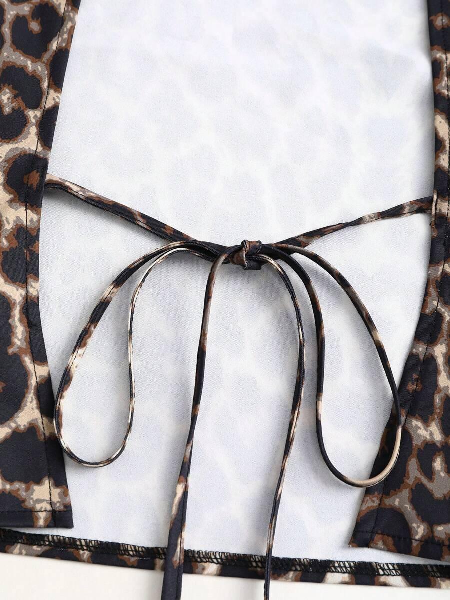 TOP ANIMAL PRINT odkryte plecy