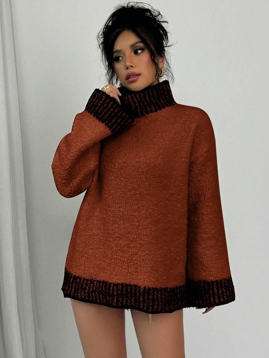 SWETER DAMSKI Z GOLFEM 