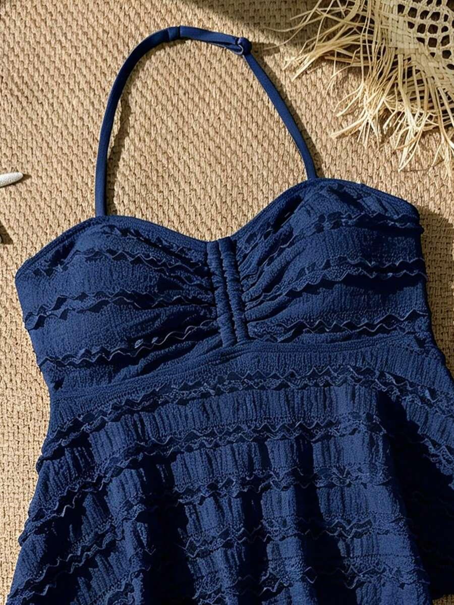 KOMPLET TANKINI Z FALBANAMI
