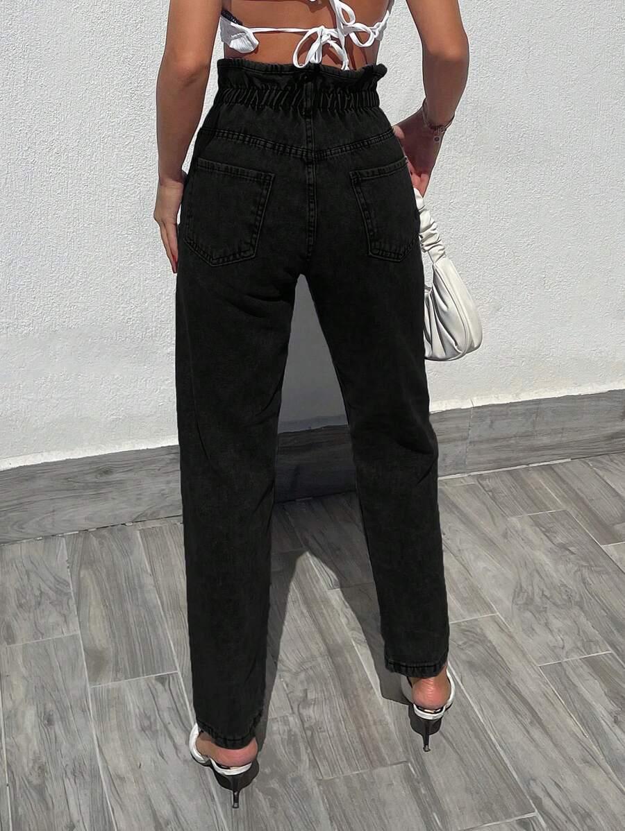 SPODNIE JEANS MUM FIT