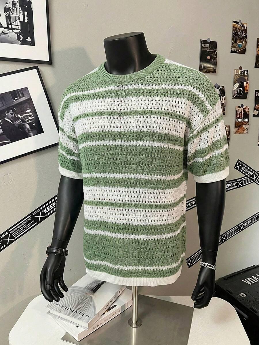 T-SHIRT MĘSKI W PASKI