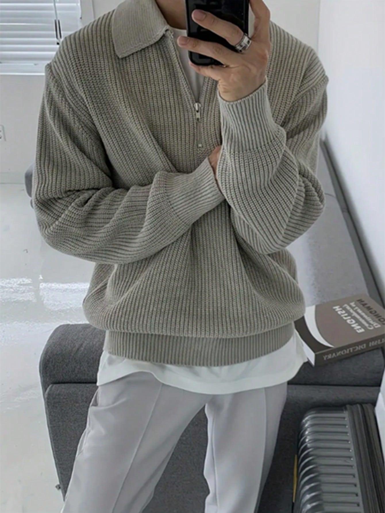 SWETER Z KOŁNIERZYKIEM