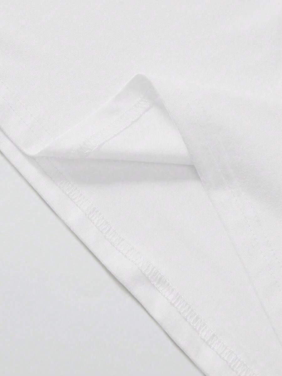 BIAŁY T-SHIRT PRINT