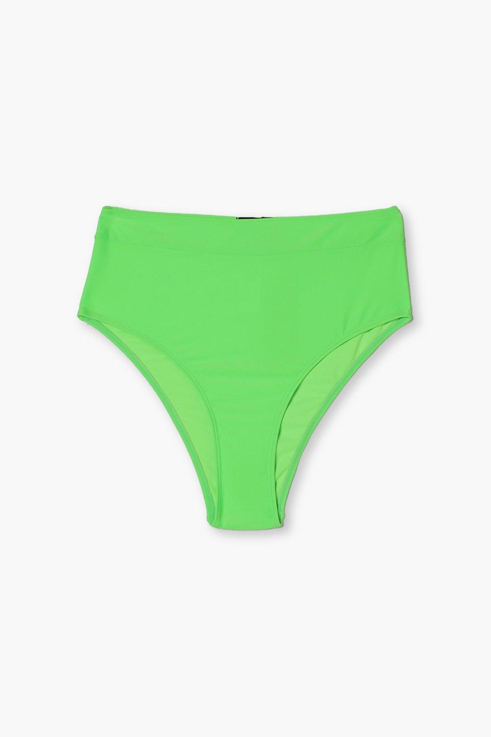 ZIELONY DÓŁ OD BIKINI WYSOKI STAN