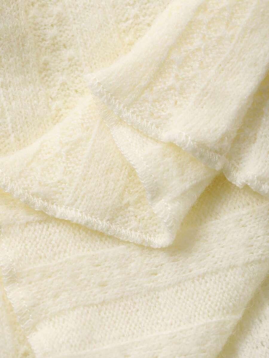 SWETER ROZPINANY Z KORONKĄ I DEKOLTEM W SEREK