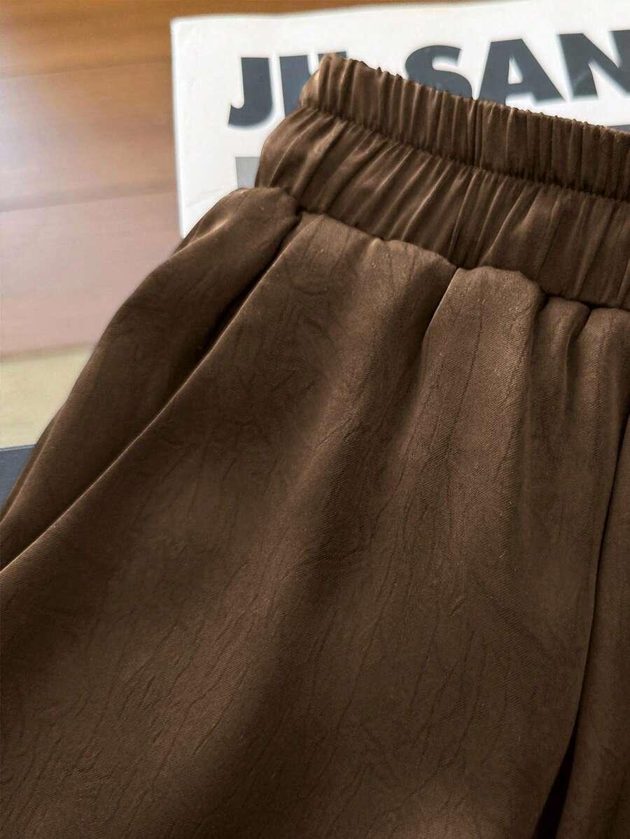 brązowe spodnie casual