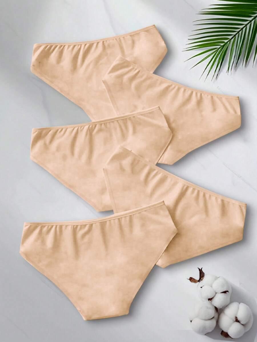 beżowe majtki 5-pack 