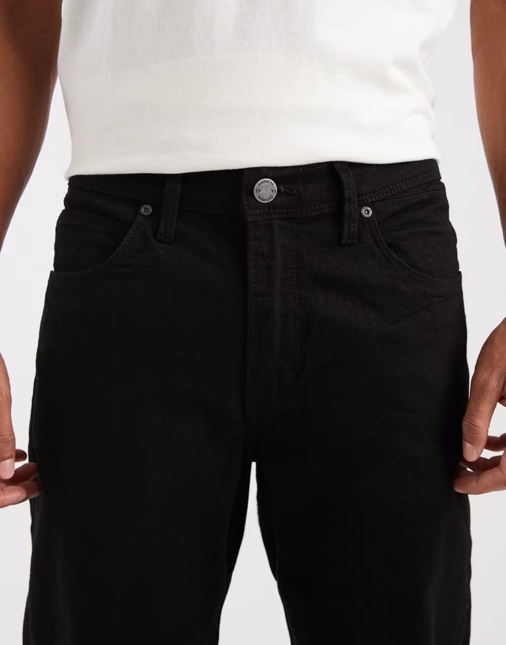 CZARNE SPODNIE JEANS