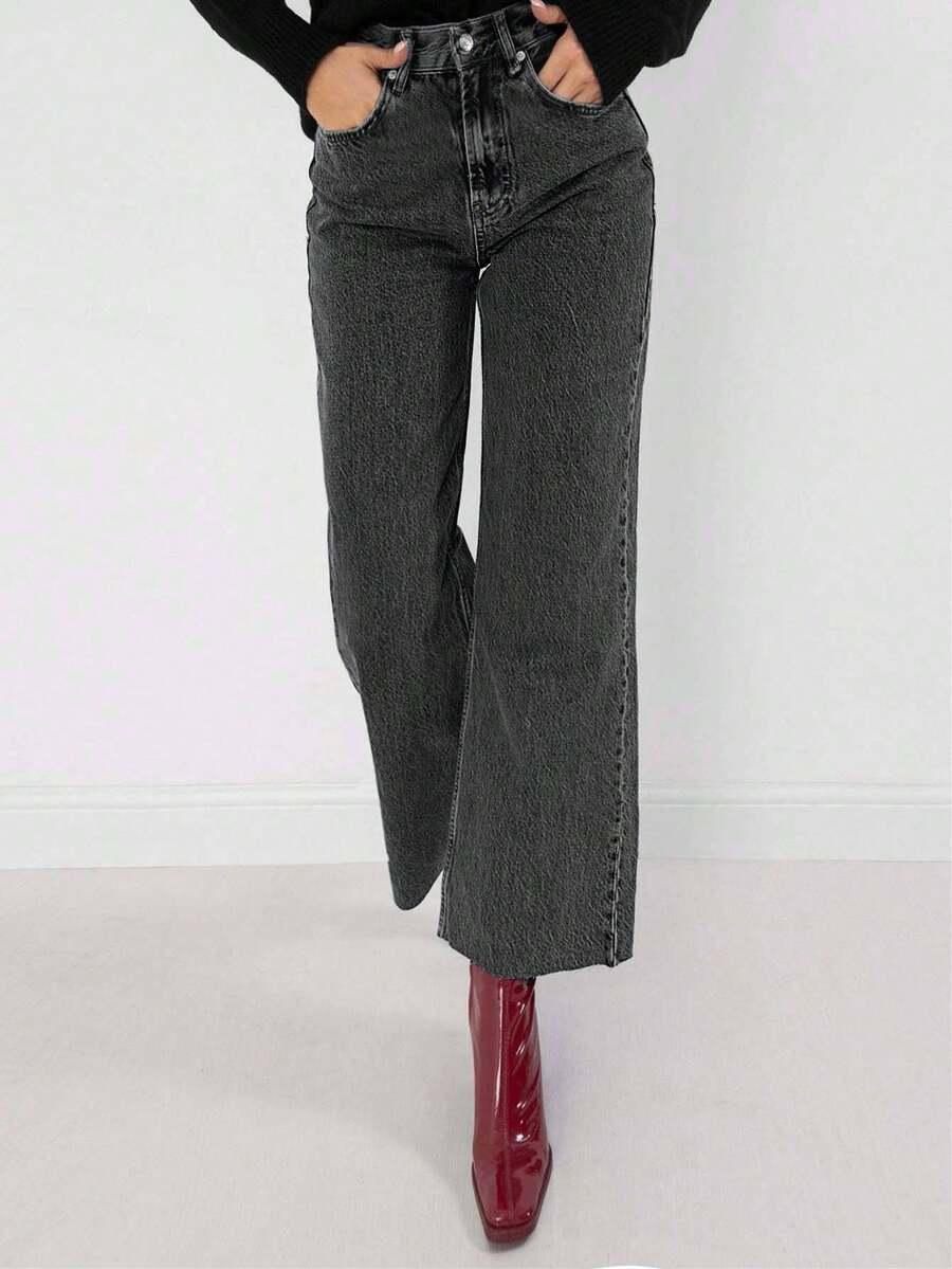 SPODNIE JEANS WYSOKI STAN