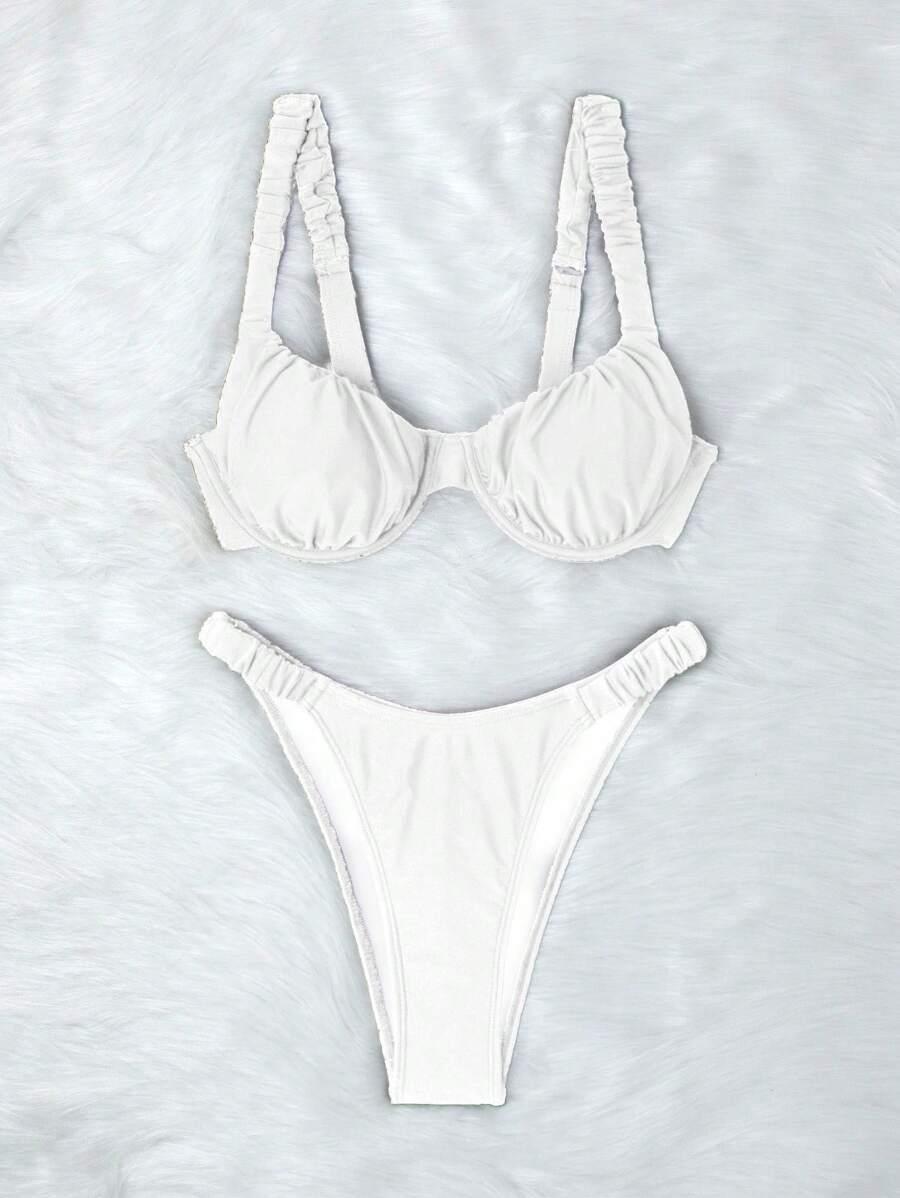 góra od bikini marszczenia