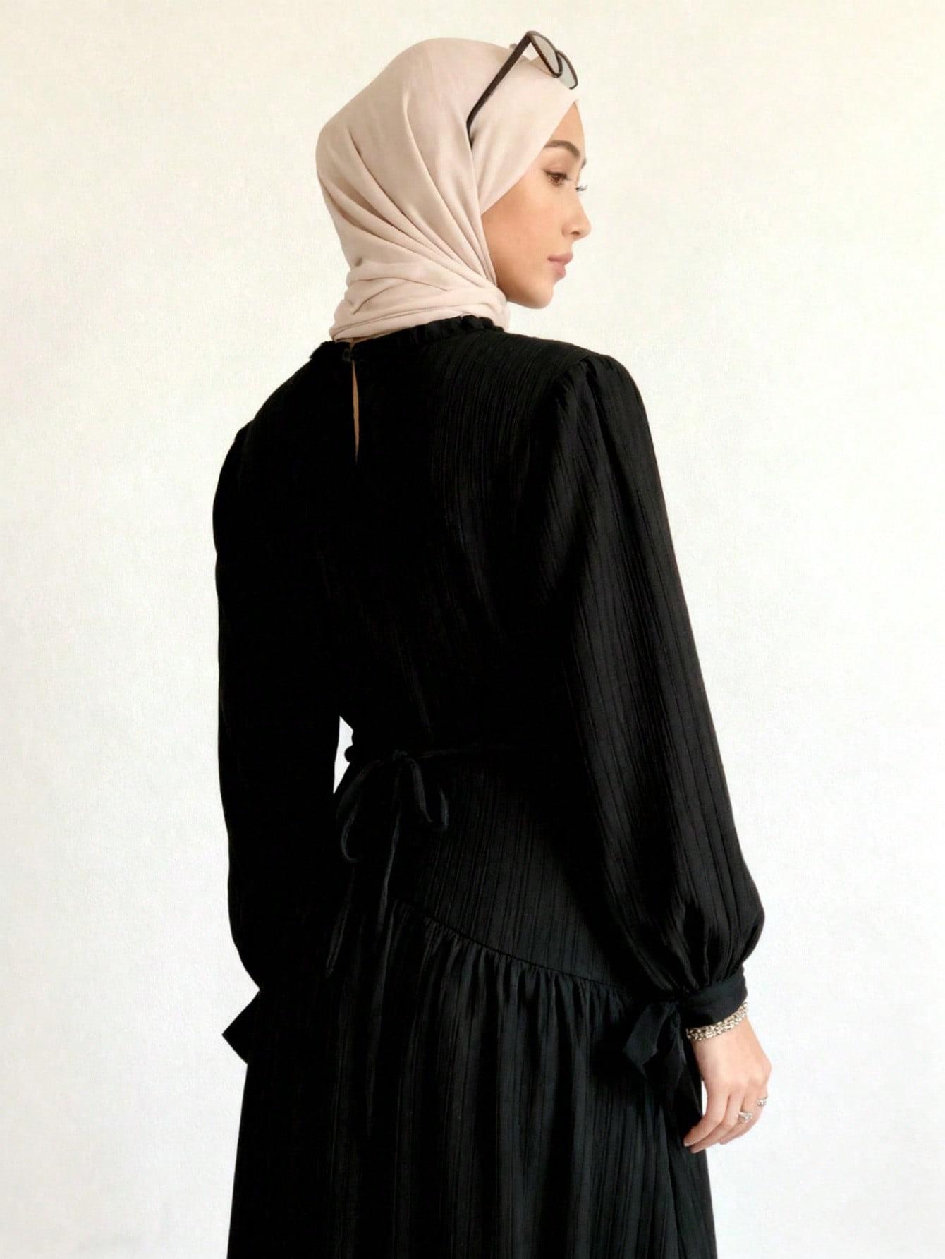 CZARNA SUKIENKA MAXI
